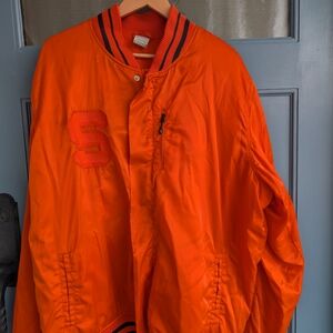 Orange Varsity Jacket